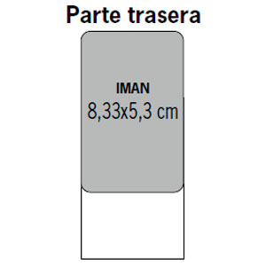 Iman publicitario con calendario en faldilla